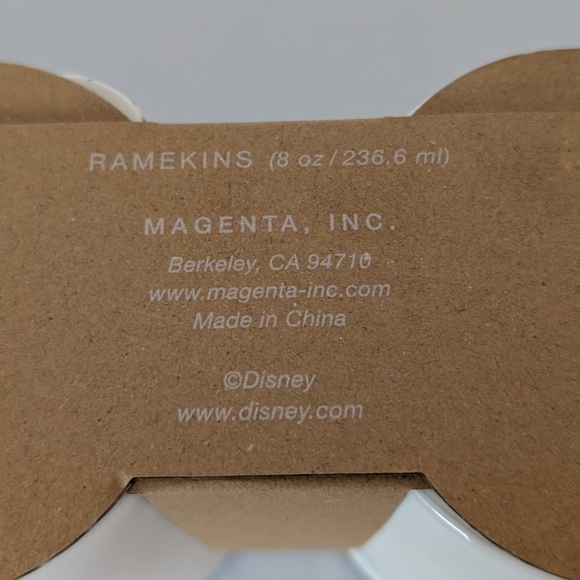 Rae Dunn Disney Minnie and Mickey Mouse Double Sided Ramekin 8 oz each set of 4 - Picture 7 of 8